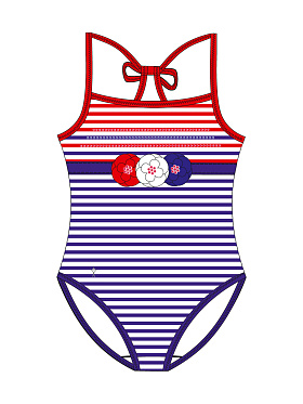 Купальник детский Solina,  GS021407 AF Solina синий