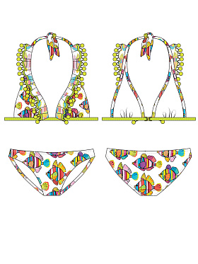 Детский купальник,  GB111206 Limia белый