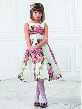 Платье для девочек, Perlitta PSA011502, мультиколор,  PSA011502 разноцветный