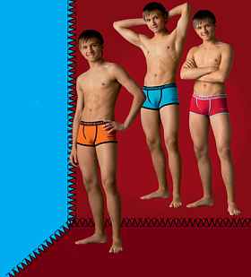 Трусы-боксеры для мальчиков,  TX9914B оранжевый