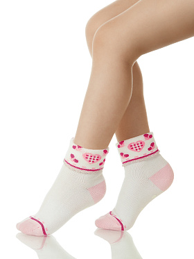 Носки для девочки (хлопок),  AR-0835 белый