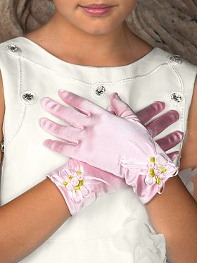 Перчатки для девочек, Perlitta PACG011322, розовый,  PACG011322 розовый
