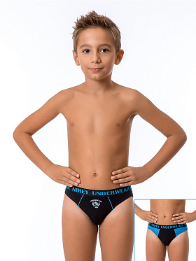 Трусы для мальчика, 2 шт., Nirey BP99041, чёрный,  BP99041 чёрный