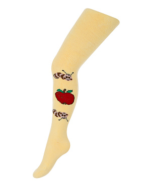 Колготки детские (махровые),  AKRM150909 жёлтый