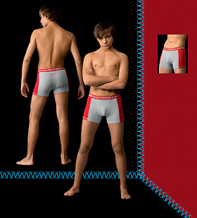 Трусы-боксеры для мальчиков,  TXL9913D серый