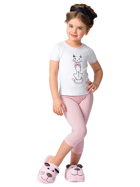 Леггинсы для девочек, Arina AGL511413, розовый,  AGL511413 розовый