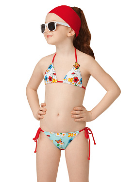 Детский купальник,  GB091303 Echinacea голубой