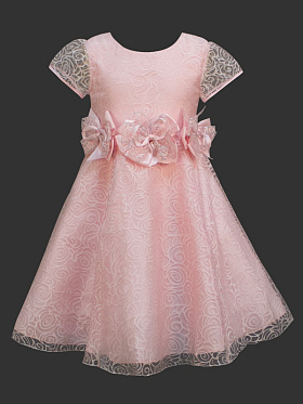 Платье праздничное для девочек,  PSA021202 розовый
