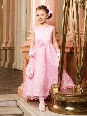 Платье праздничное для девочек,  PSA031201 розовый