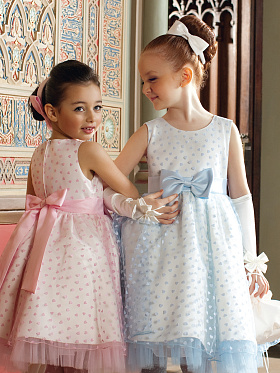 Платье праздничное для девочек,  PSA041202 голубой