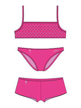 Купальник с шортами Natalie,  GBX011403B AF Natalie розовый