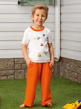 Пижама детская для мальчиков,  BXP 391311 оранжевый