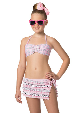Купальник детский Vanilla (топ, плавки, юбка),  GBZ051507 Vanilla 