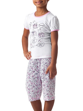 Пижама детская для девочек,  AGXP421311 белый