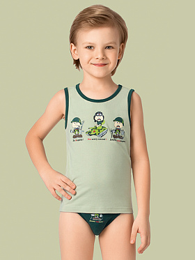 Майка для мальчиков,  BM401309 зелёный