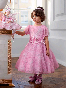 Платье праздничное для девочек,  PSA021101 розовый