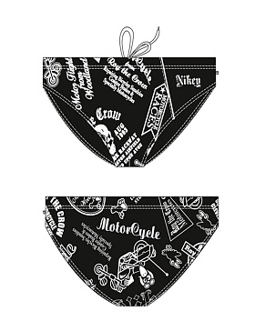 Плавки детские Motocycle,  BP080901 Motocycle чёрный