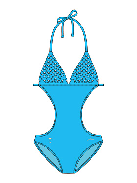 Купальник детский Nadine,  GS011402A AF Nadine голубой