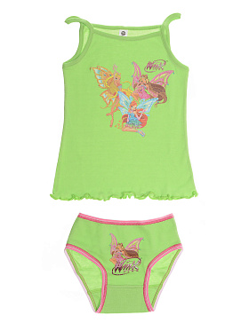 Майка с трусами Winx, Franzoni Winx New York, pampano,  Winx New York зелёный