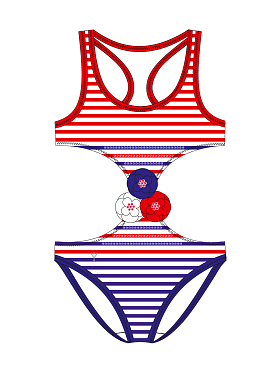 Купальник детский Silvania,  GS021404 AF Silvania синий