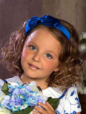 Ободок, Perlitta PACO021308, синий,  PACO021308 синий