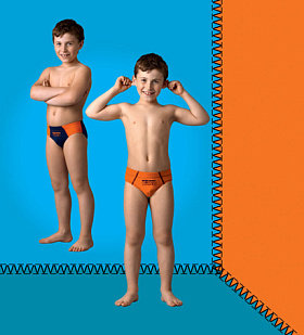 Трусы для мальчика, 2 шт.,  BP9901C оранжевый