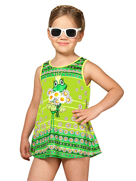 Платье пляжное для девочек,  GQ071406 Amy зелёный