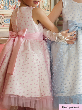 Платье праздничное для девочек,  PSA041202 розовый