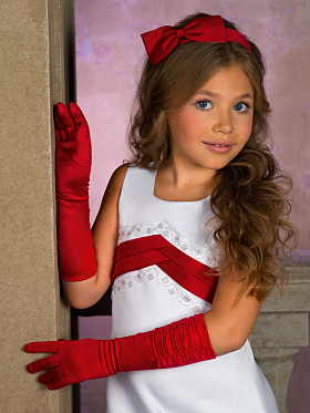 Перчатки для девочек,  PACG011330 красный