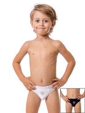 Трусы для мальчика, 2 шт., Nirey BP99022, белый/чёрный,  BP99022 