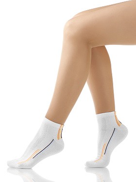 Носки, Charmante SCHUS-1011A, белый/оранжевый,  SCHUS-1011A 