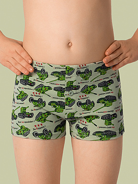 Трусы-шорты для мальчиков,  BX401307 зелёный