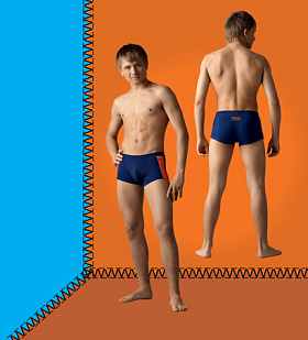 Трусы-боксеры для мальчиков,  TXL9912B синий