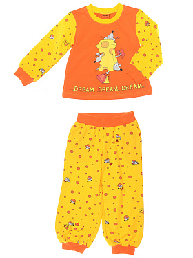 Пижама (кофта, брюки),  AGXP281106 жёлтый