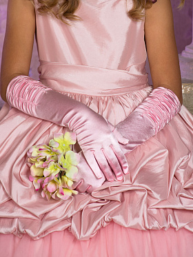Перчатки для девочек,  PACG011330 розовый