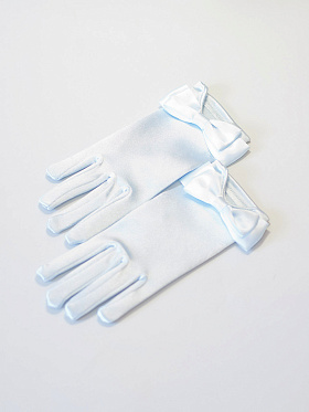 Перчатки детские (атласные),  PACG011203 голубой