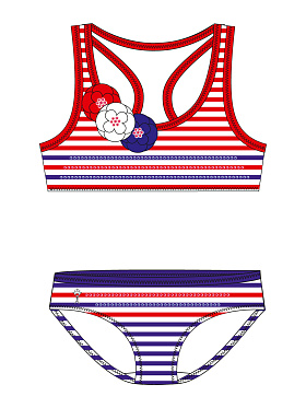 Купальник детский Sabina,  GB021401 AF Sabina синий