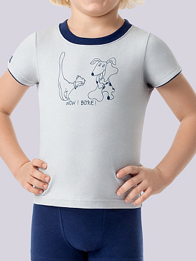 Футболка для мальчиков,  BF 371318 A серый