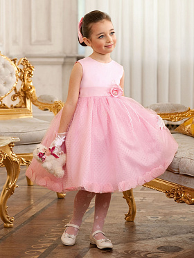 Платье праздничное для девочек,  PSA031202 розовый