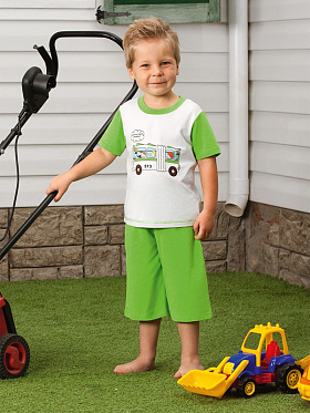 Пижама детская для мальчиков,  BXP 391310 зелёный