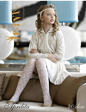 Колготки детские (ажурные),  APRILITA40 белый